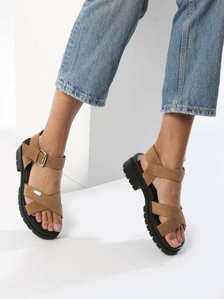 Sandalen Uit Leder Les tropeziennes Beige women TIHASUED ander zicht 2
